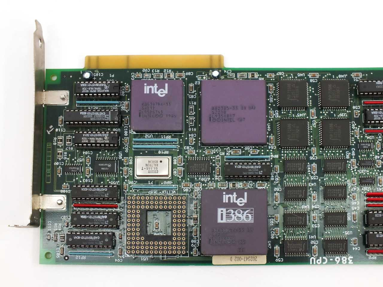 AST 202347-002 Intel 386DX-33MHz CPU Board 387 Coprocessor ISA