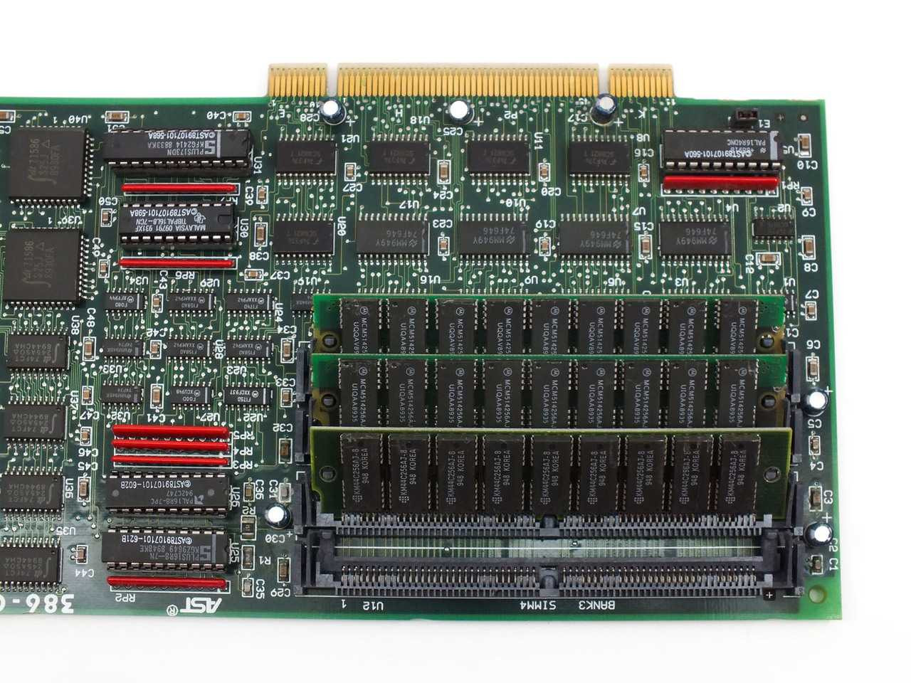 AST 202347-002 Intel 386DX-33MHz CPU Board 387 Coprocessor ISA