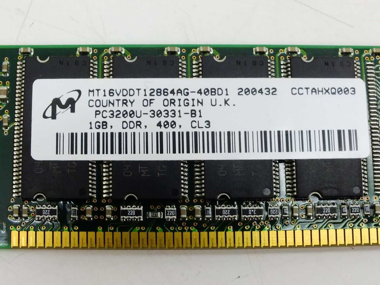 1GB DDR RAM Sticks 4x 1GB DDR1 PC3200 400MHz Memory RAM - 184 Pin DIMM Desktop Computer Memory Modules (Non-ECC) 32gb Ram Ddr 5 1GB DDR RAM Sticks 4x 1GB DDR1 PC3200 400MHz Memory RAM - 184 Pin DIMM Desktop Computer Memory Modules (Non-ECC) 32gb Ram Ddr 5