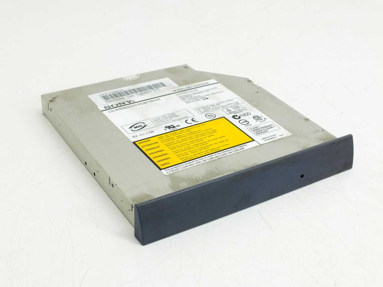 Sony CRX830E IDE DVD-ROM / CD-RW Combo Drive 24X For Vintage Laptop