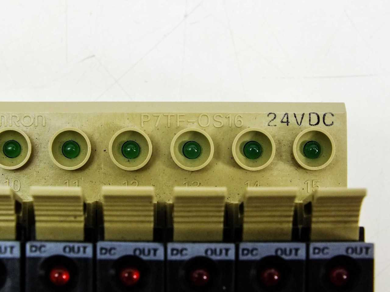 Omron P7TF-OS16 I/O Block Base with 16 G3TA-ODX02S 24VDC Relays