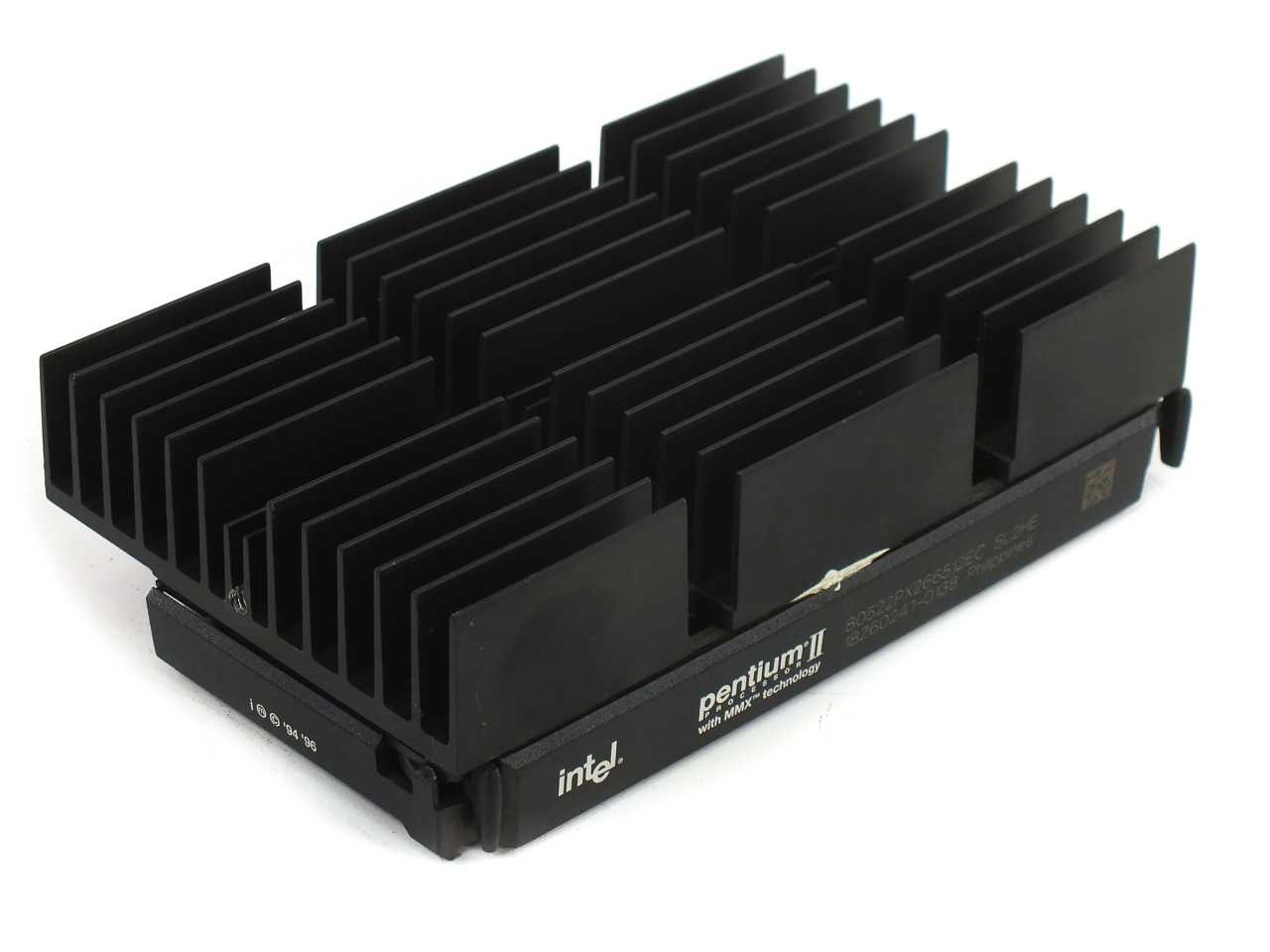 Intel SL2HE PII 266MHz CPU Slot 1 80522PX266512 512kb Cache - Passive ...