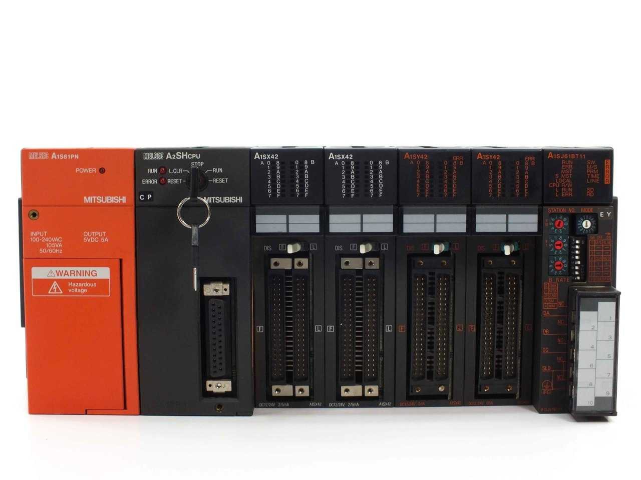 Mitsubishi A2SHCPU Melsec PLC System A1SX42 A1SJ61BT11