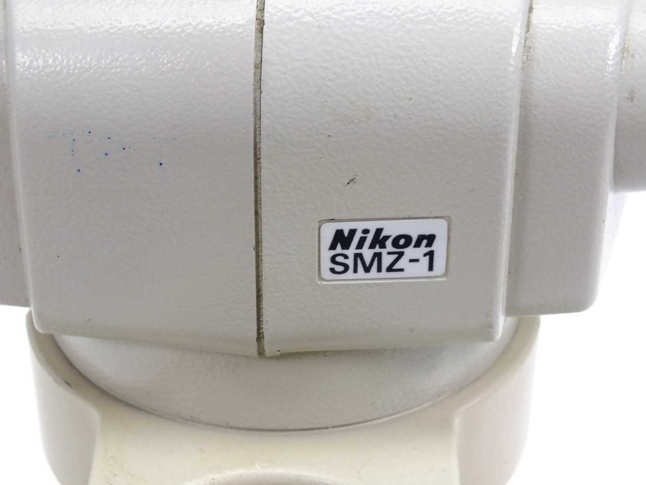 Lot of 2 Nikon Stereo Microscope Heads and Focus Blocks *AS