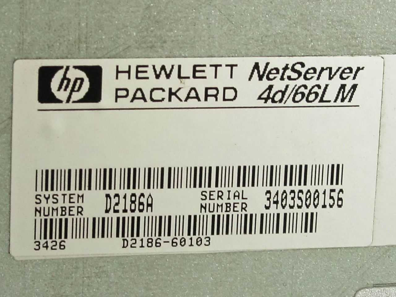 HP D2186A Netserver 4d/66LM 486 66MHz Server