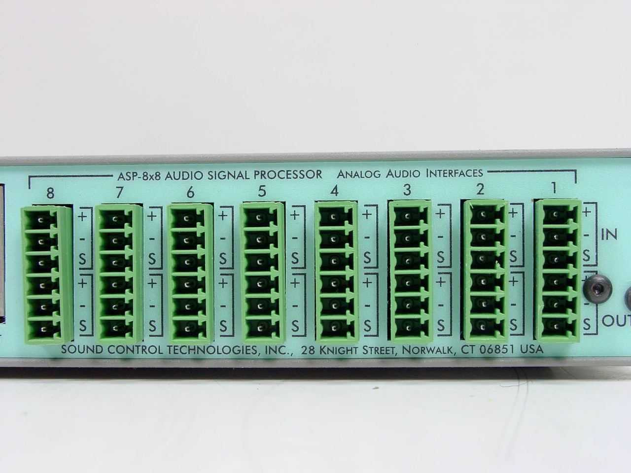 Sound Control Technologies ASP-8x8 Audio Matrix, DSP Audio