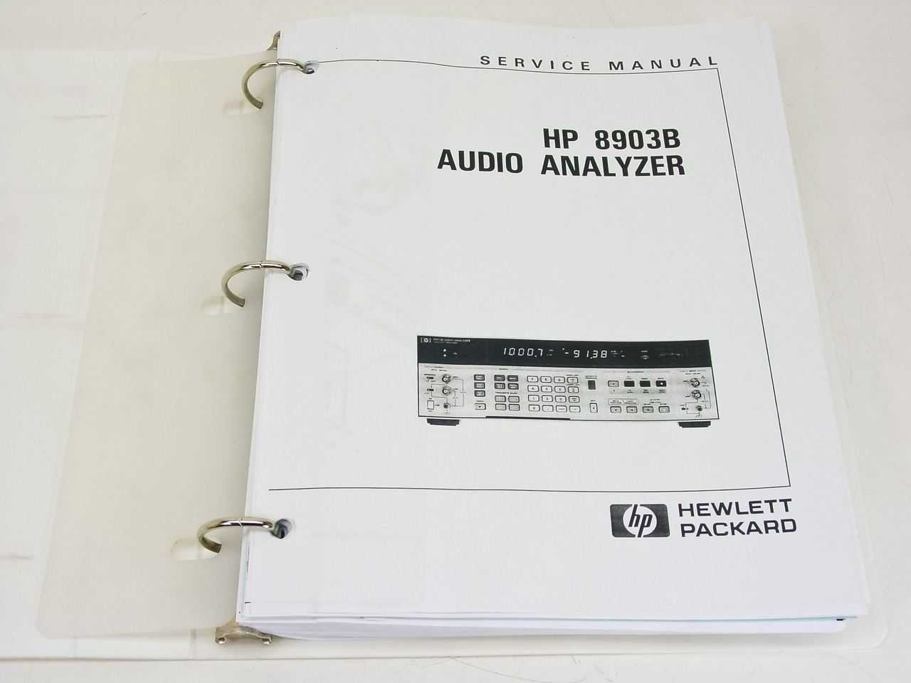 HP 8903B Audio Analyzer Service Manual