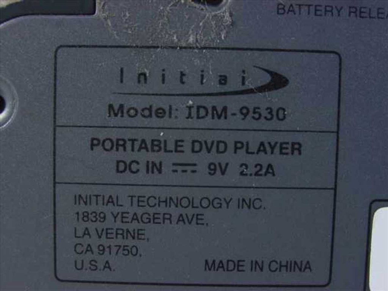 Initial IDM-9530 5