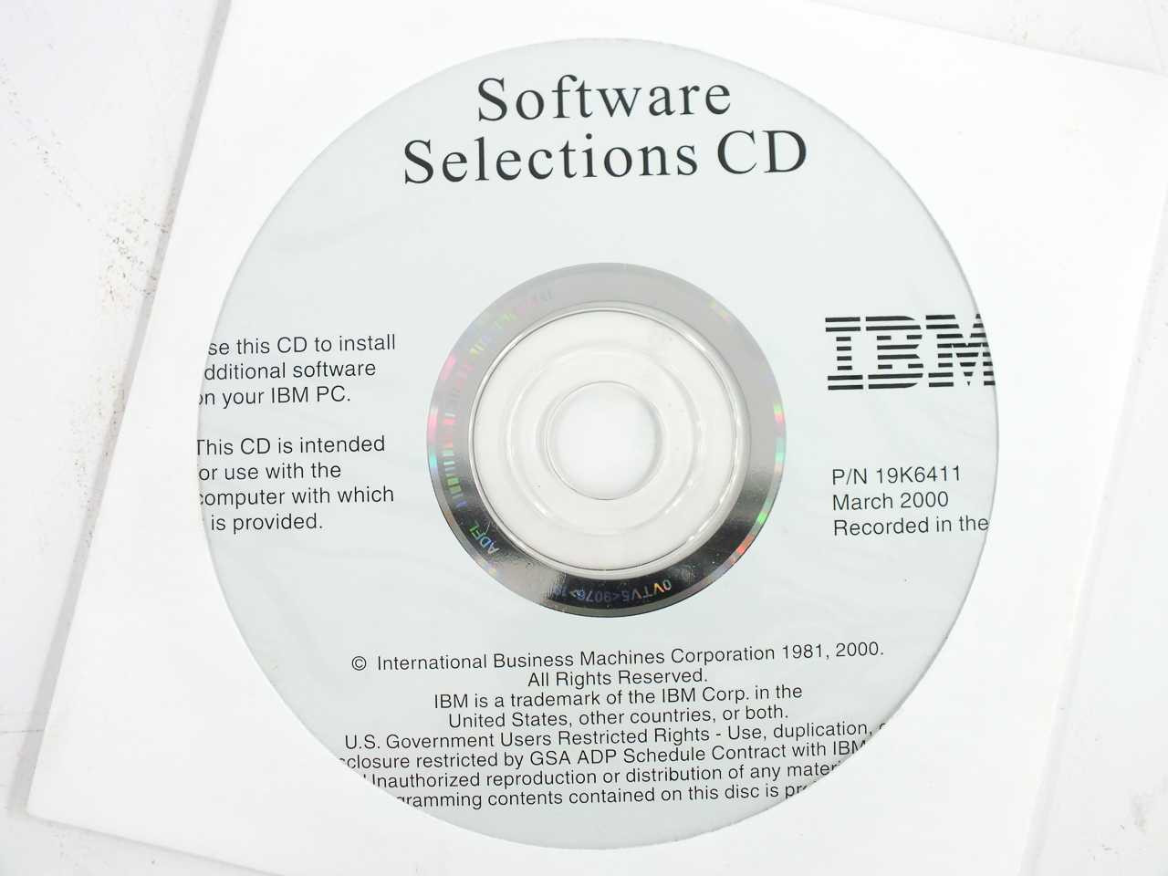 IBM 19K6414 PC 300GL 300PL - 3 Disk Product Recovery CD Set - 19K6411  19K6415