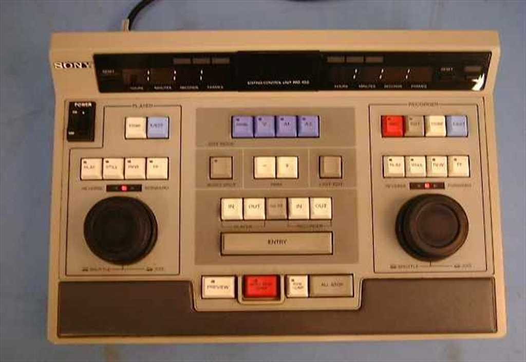 編集　SONY EDITING CONTROL UNIT RM-450 本体 SONY RM-450 Editing Control Unit Controller