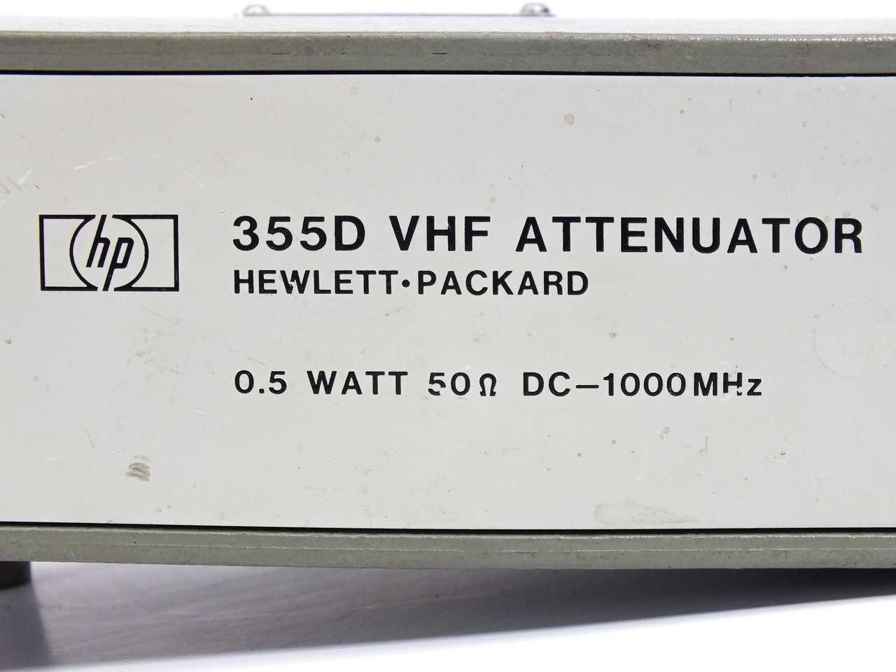 HP / Agilent VHF Attenuator 0.5W 50OHM DC-1000 MHz (355D)