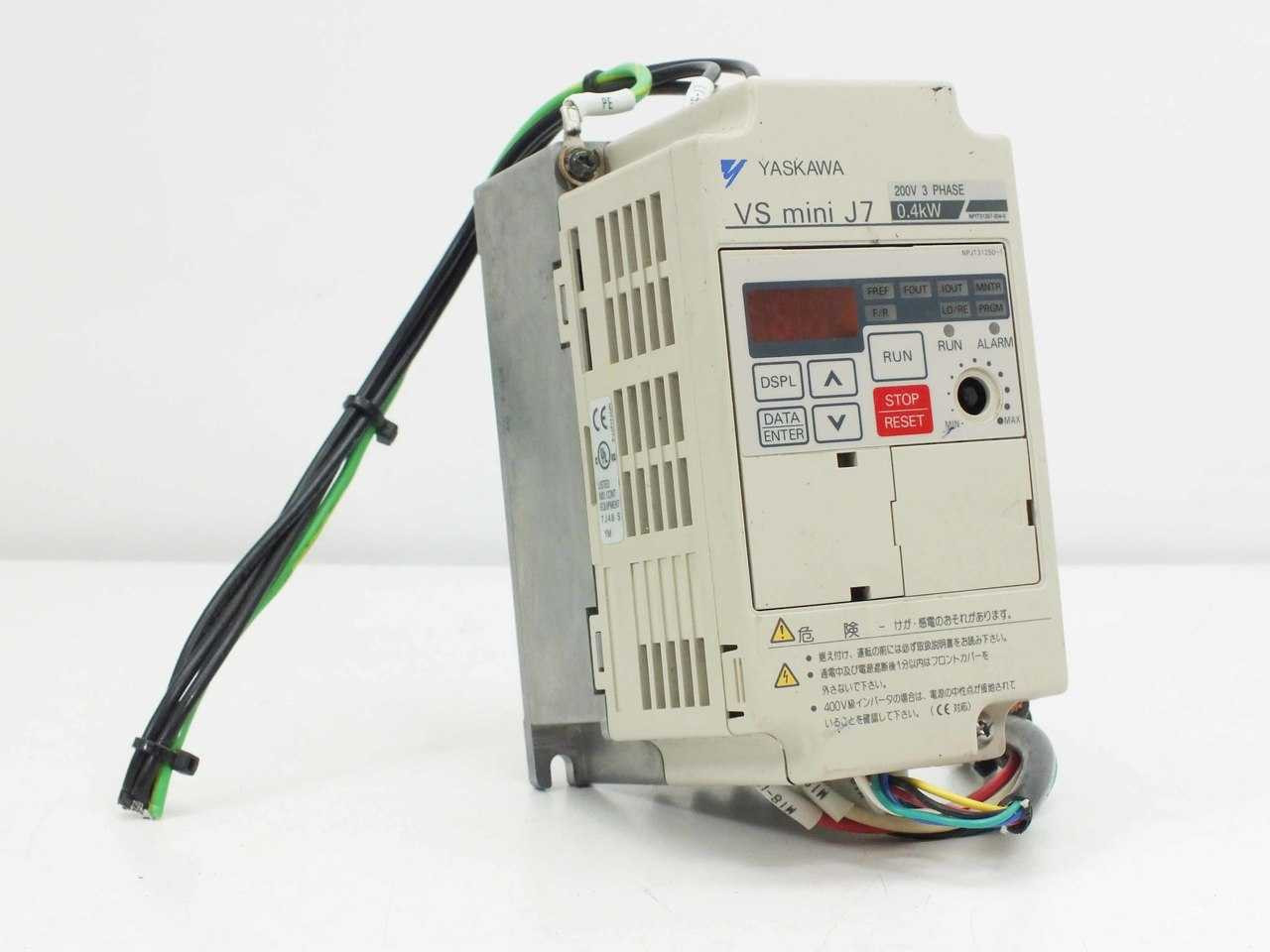 Yaskawa CIMR-J7AA20P7 VS Mini J7 3 Phase 50/60 Hz to 400 Hz Inverter