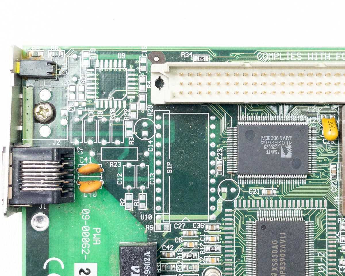 Asante MCLC Nubus Ethernet Card Rev. 6 with FPU Socket for Apple