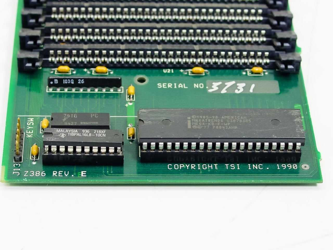 tsuiteruページ TSI Z386 386 Computer with Memory Board
