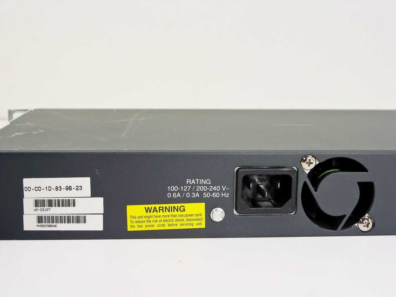 Cisco WS-C216T 16 Port Fast hub 200 series Network Router