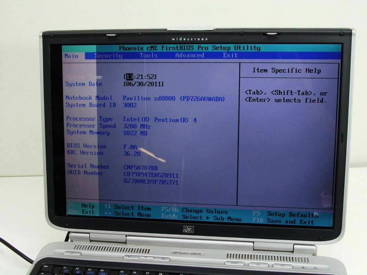 HP zd8000 CTO Notebook-PC, 3.2GHz P4, 20GB HDD, 1GB, DVD&RW