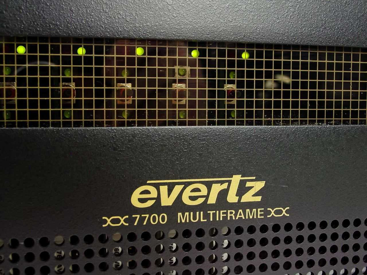 Evertz Microsystems 7700FR 19 Rack Frame with 9 7760AVM-C Cards