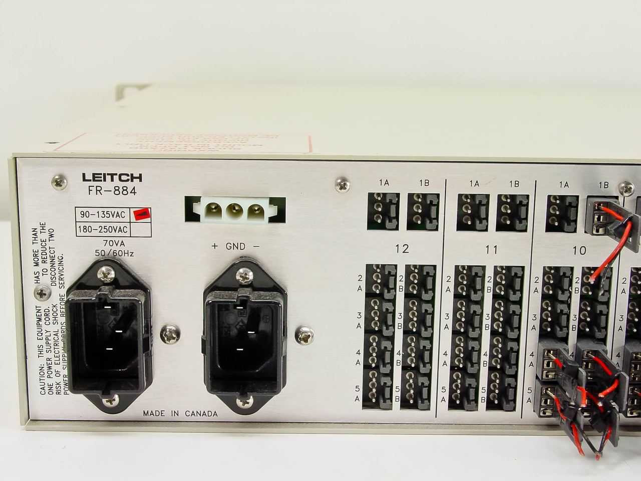 LEITCH FR-884 Audio Distribution Amplifier w/ADS-880 LO Z Cards