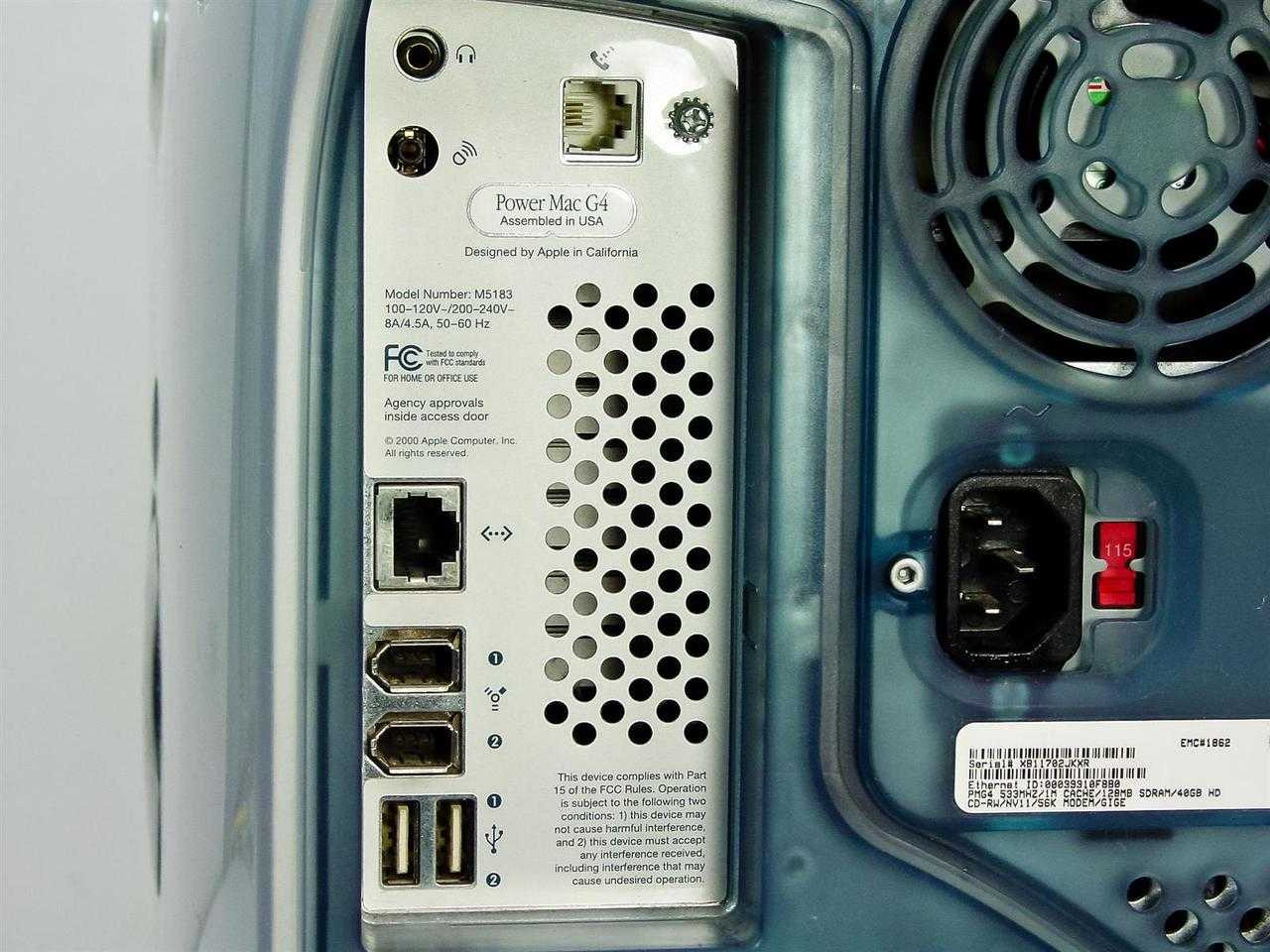 G4 M5183 Apple Mac Power | PowerMac PowerPC Desktop - RAM Vintage