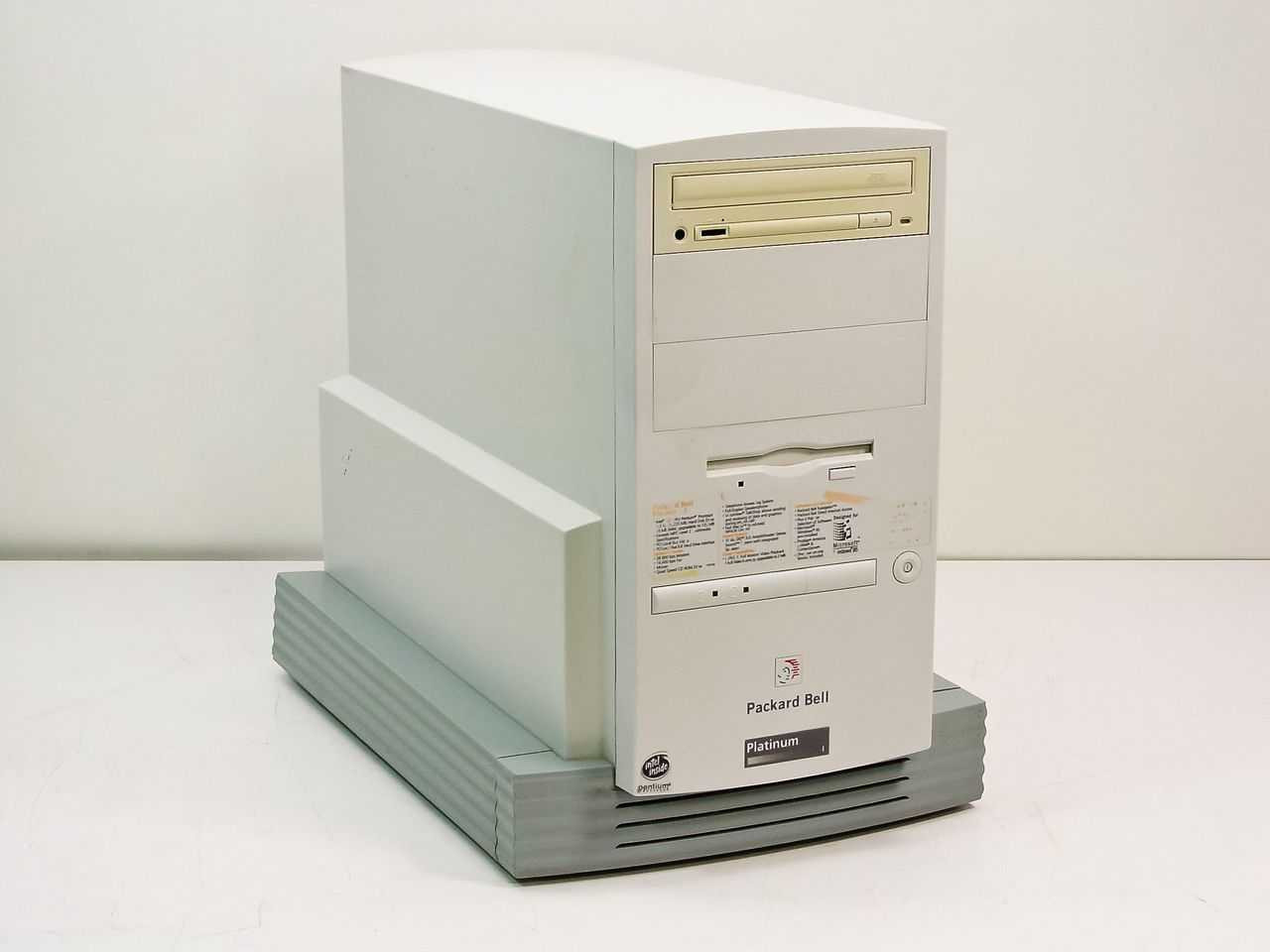 Packard Bell 890481 Pentium 133 Mhz Platinum Pizza Tower Computer