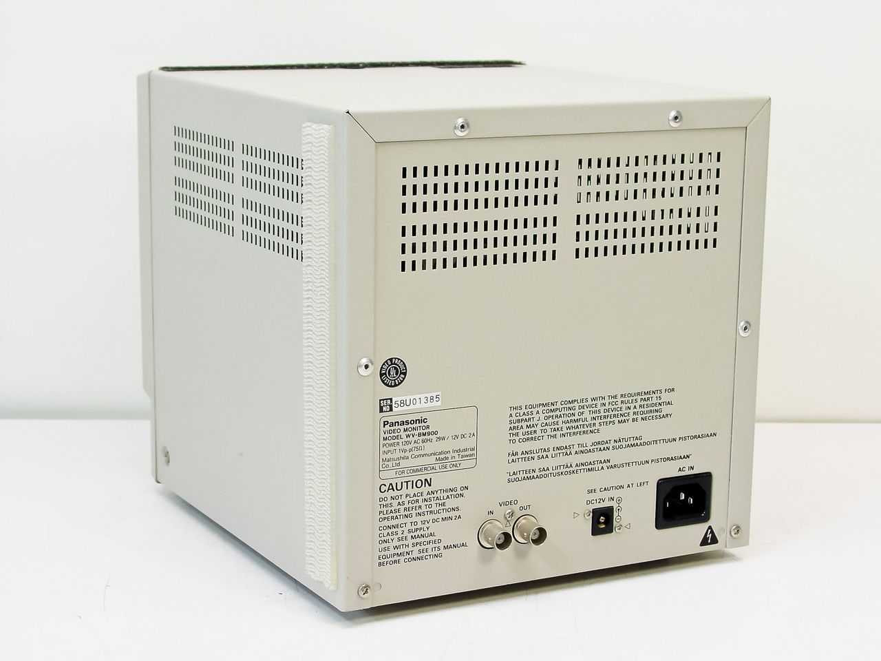 Panasonic WV-BM 900 Video Monitor