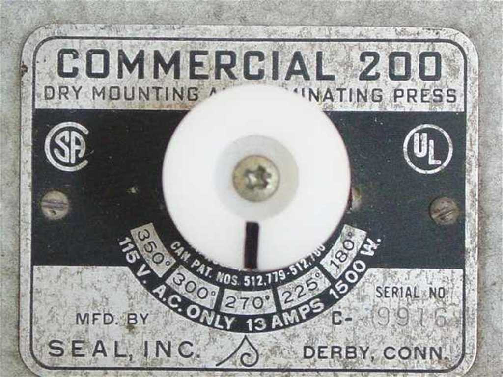SEAL Commercial 200 Dry Mount Laminating Press 18x23