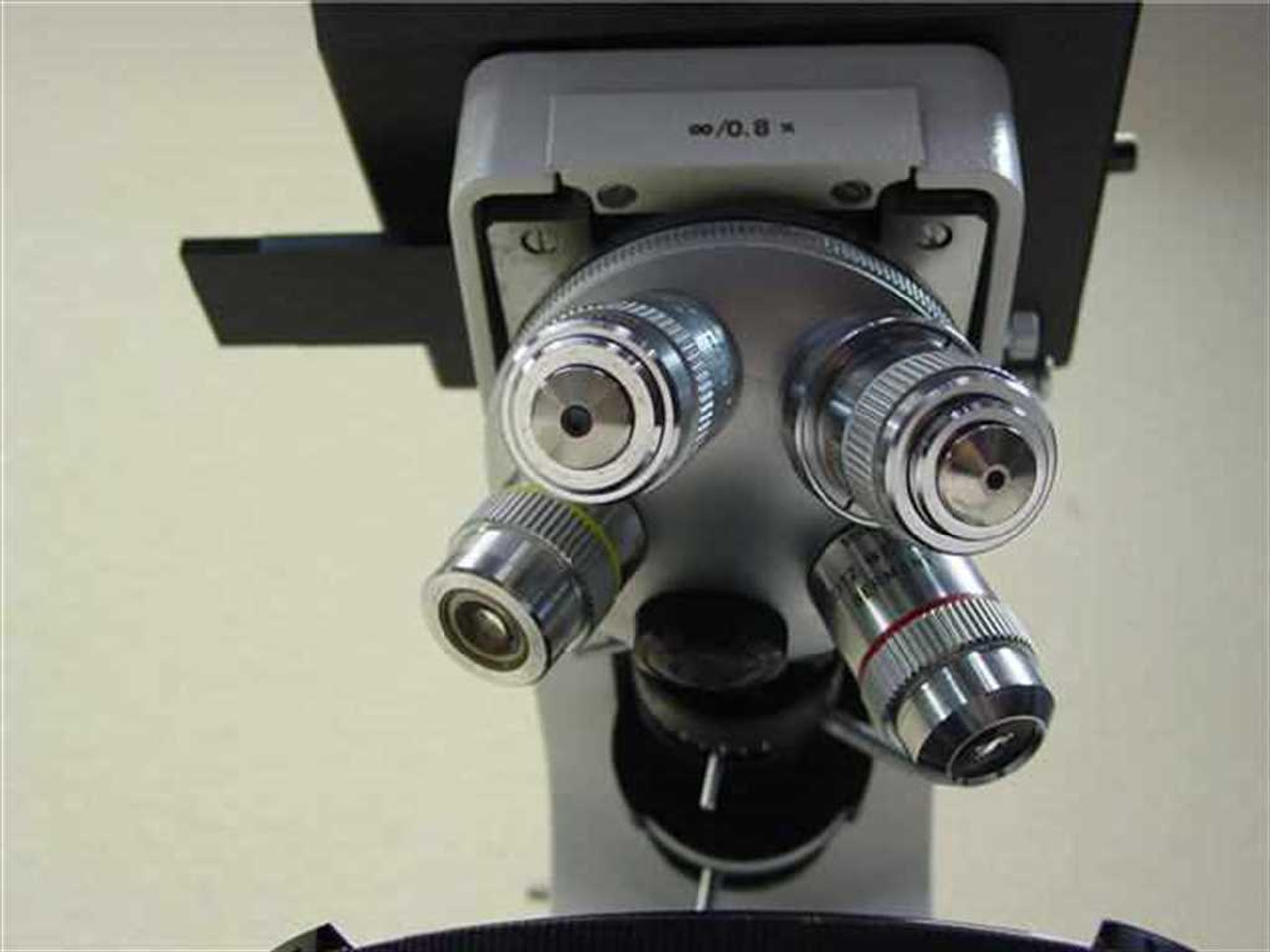Leitz / Wetzlar Orthoplan Trinocular Microscope 0.8x w Leitz / Wetzlar Orthoplan Trinocular Microscope 0.8x w