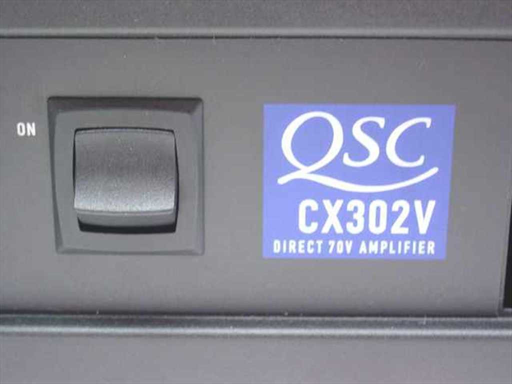 QSC Audio CX302V Direct 70 Audio Speaker Power amplifier
