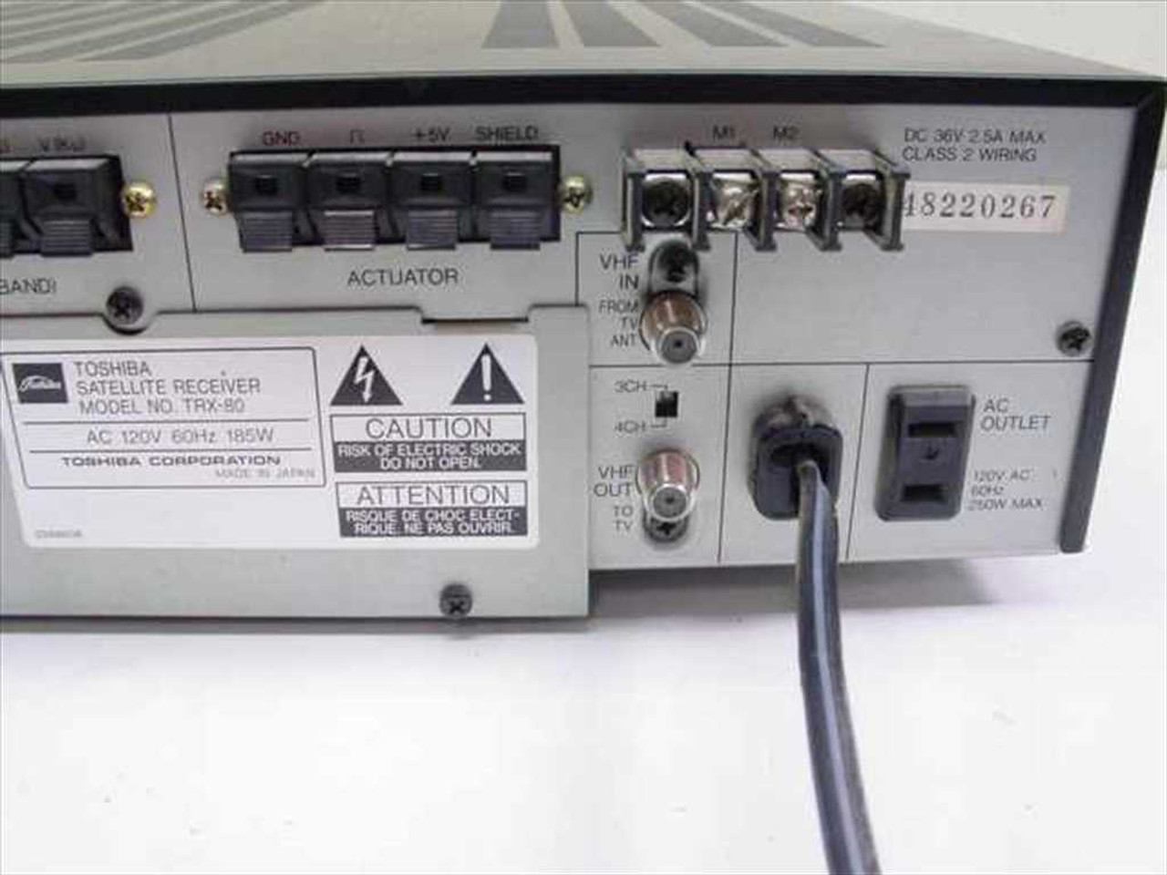 Toshiba TRX-80 Satellite Receiver