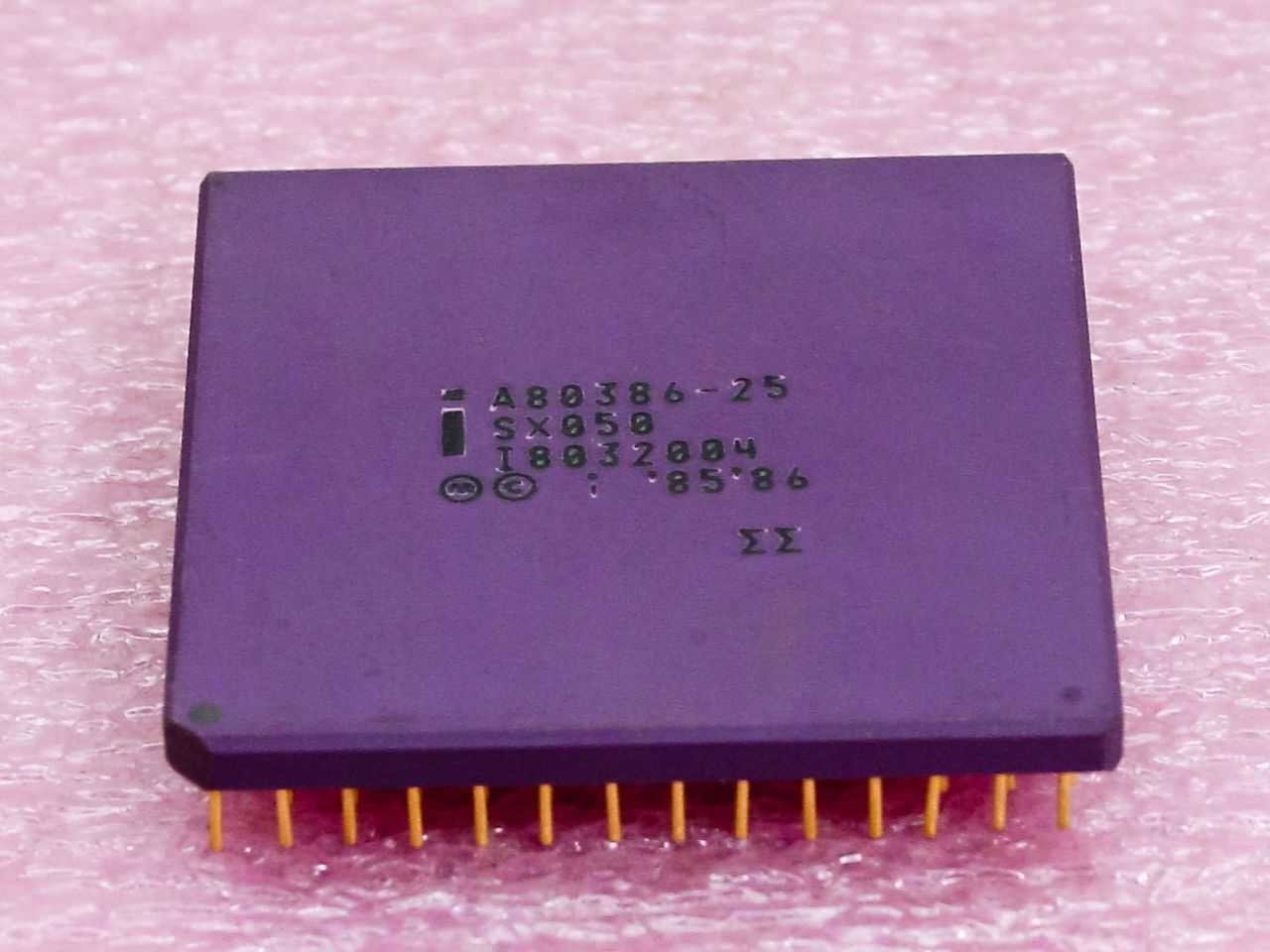 CPU Intel 80386DX 20MHz Intel A80386DX-20