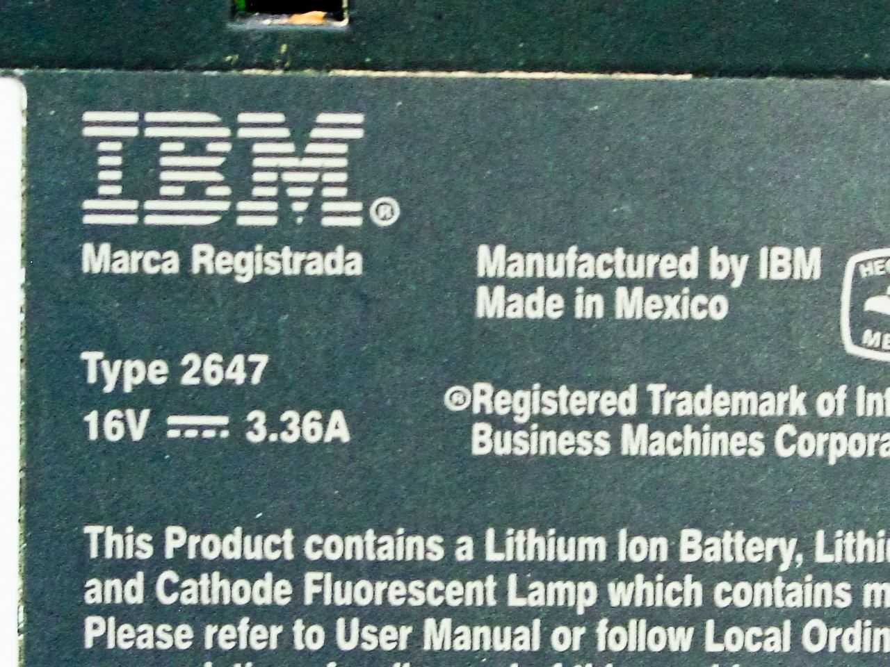 IBM 2647-46U Thinkpad T20 - PARTS UNIT