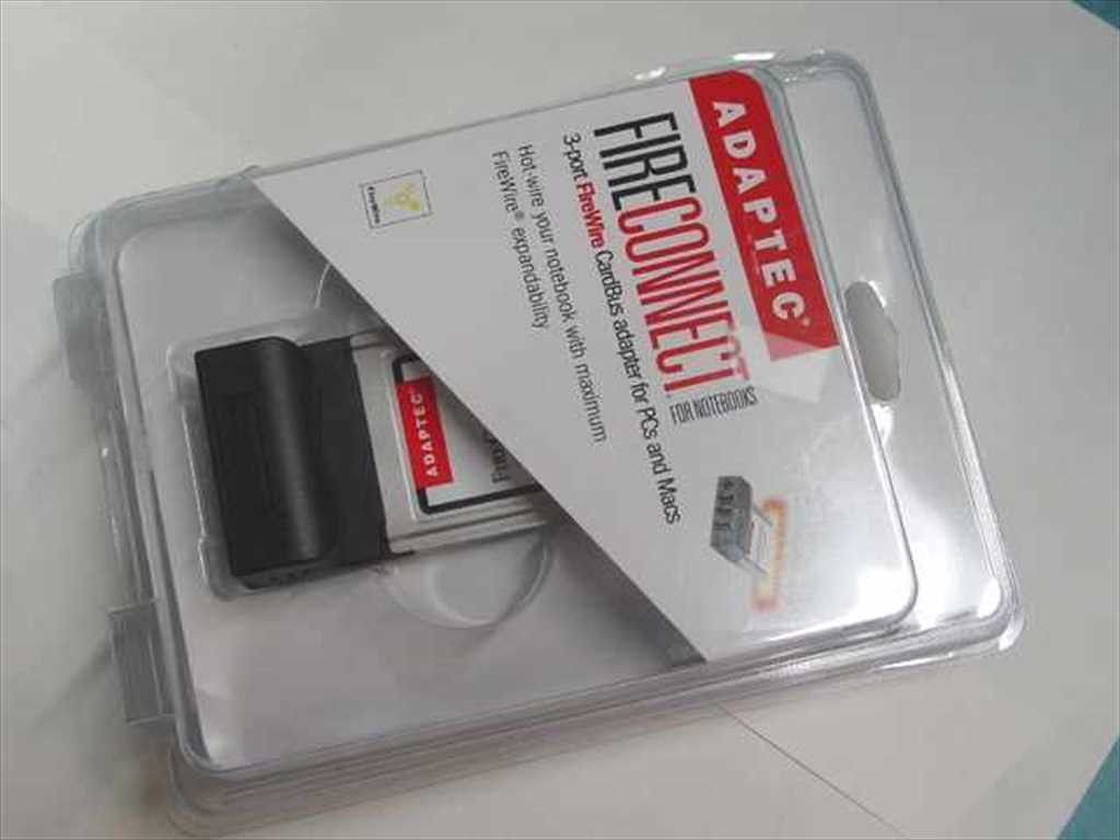 Adaptec Firewire 1394 PCMCIA Card PC/Mac TI Controll (AFW1430A)