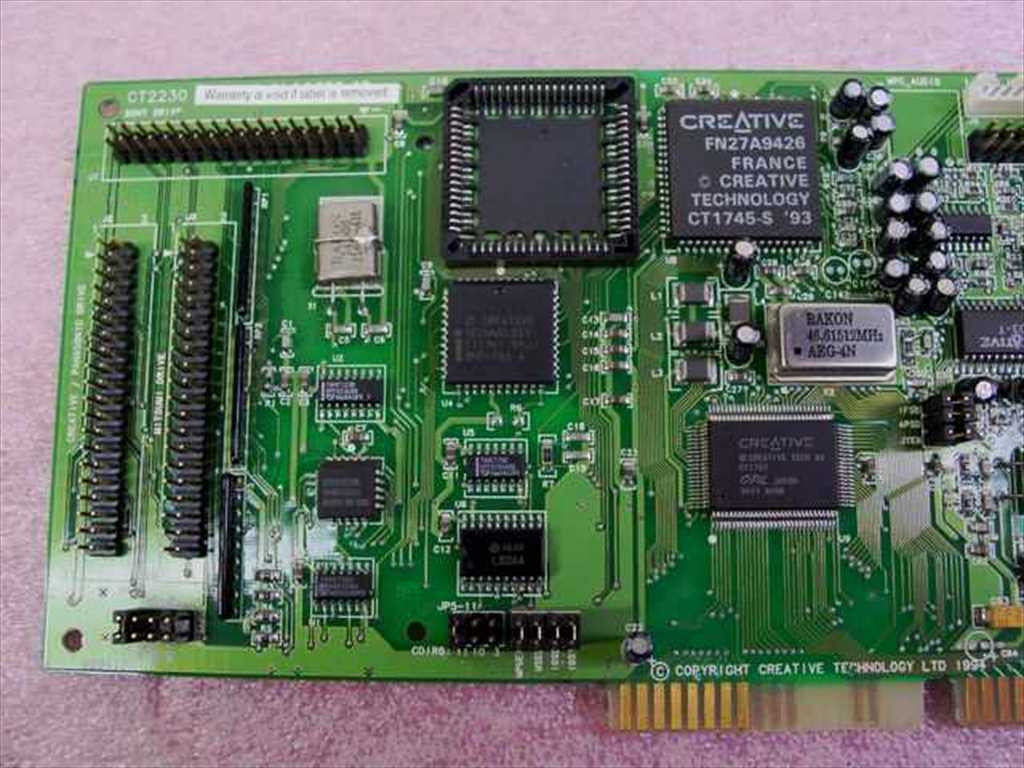 Creative Labs CT2230 16-Bit ISA Sound Blaster Sound Card with 15