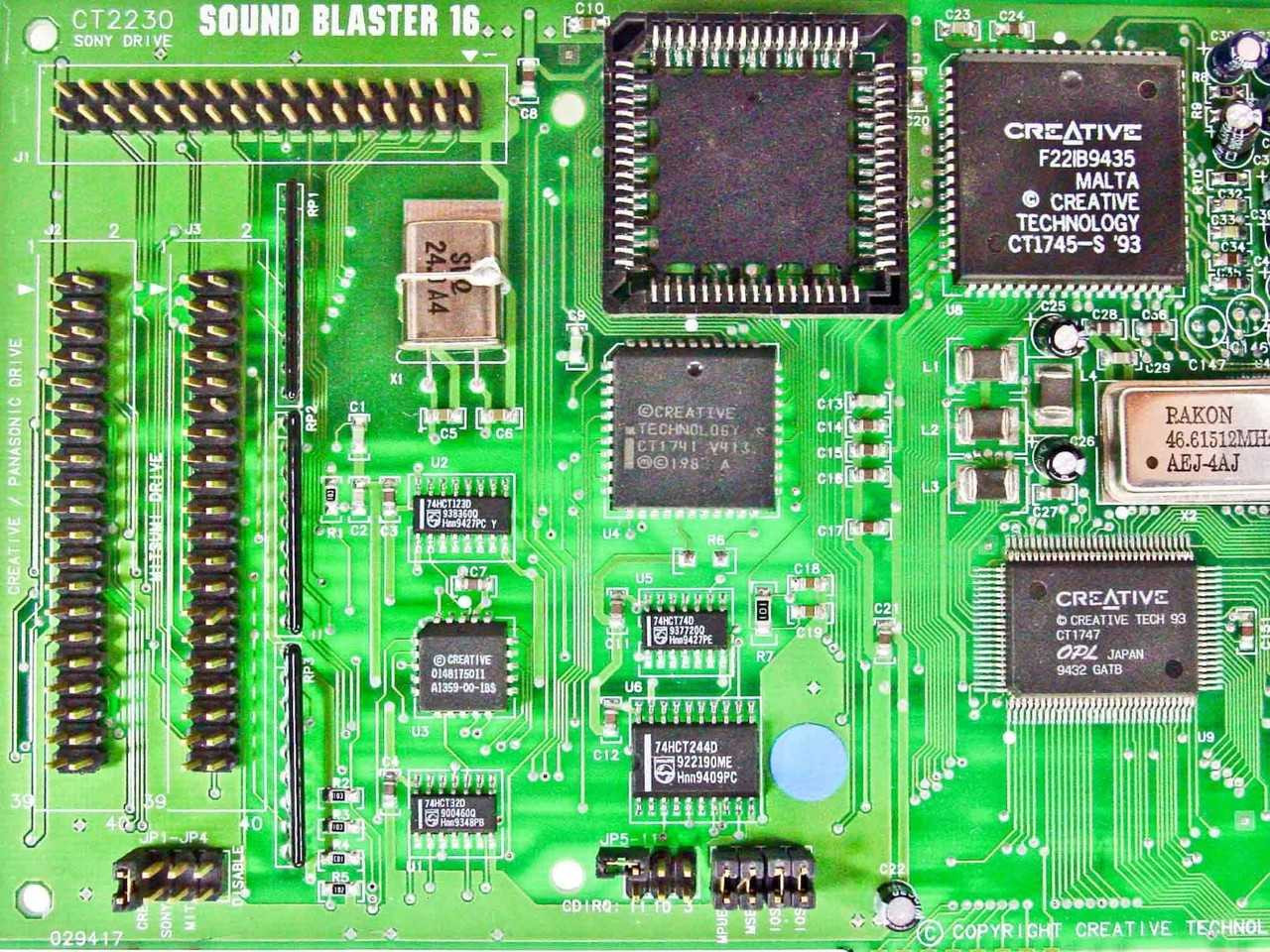 Creative Labs CT2230 16-Bit ISA Sound Blaster Sound Card with 15