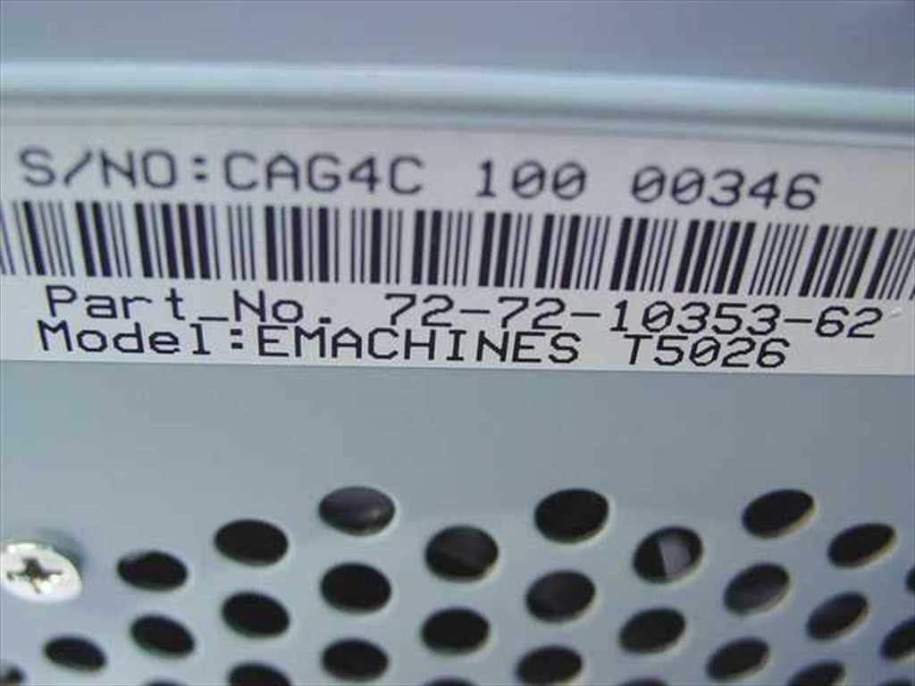eMachines T5026 P4 519, 512 MB 160 GB