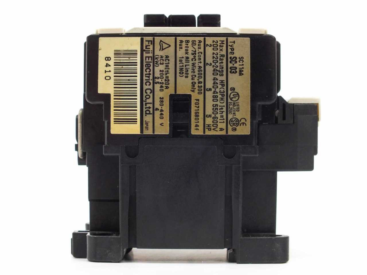 Fuji Electric SC11AA Non-Reversing AC Contactor Motor Starter