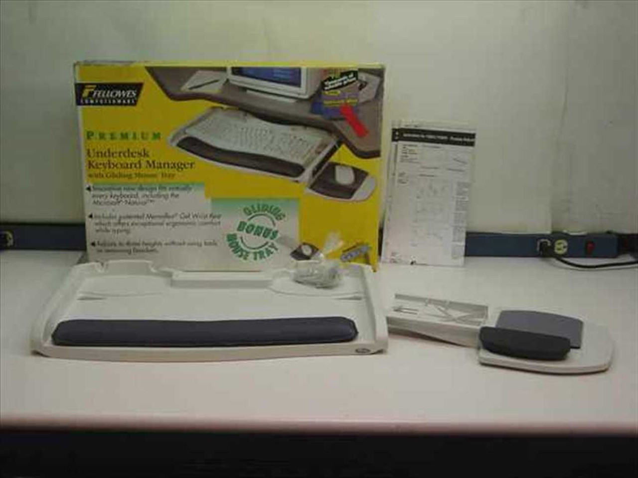Fellowes Computerware 93801 Underdesk Keyboard Manager w Gliding