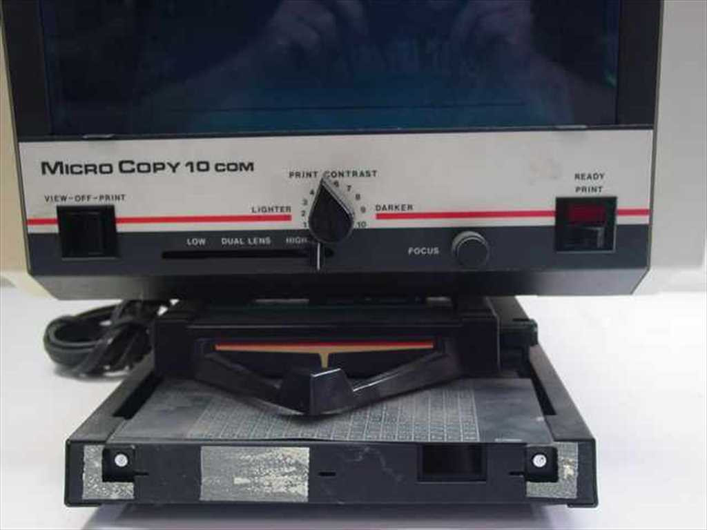 Micro Copy Microcopy10-com Microfiche Viewer/Reader Printer