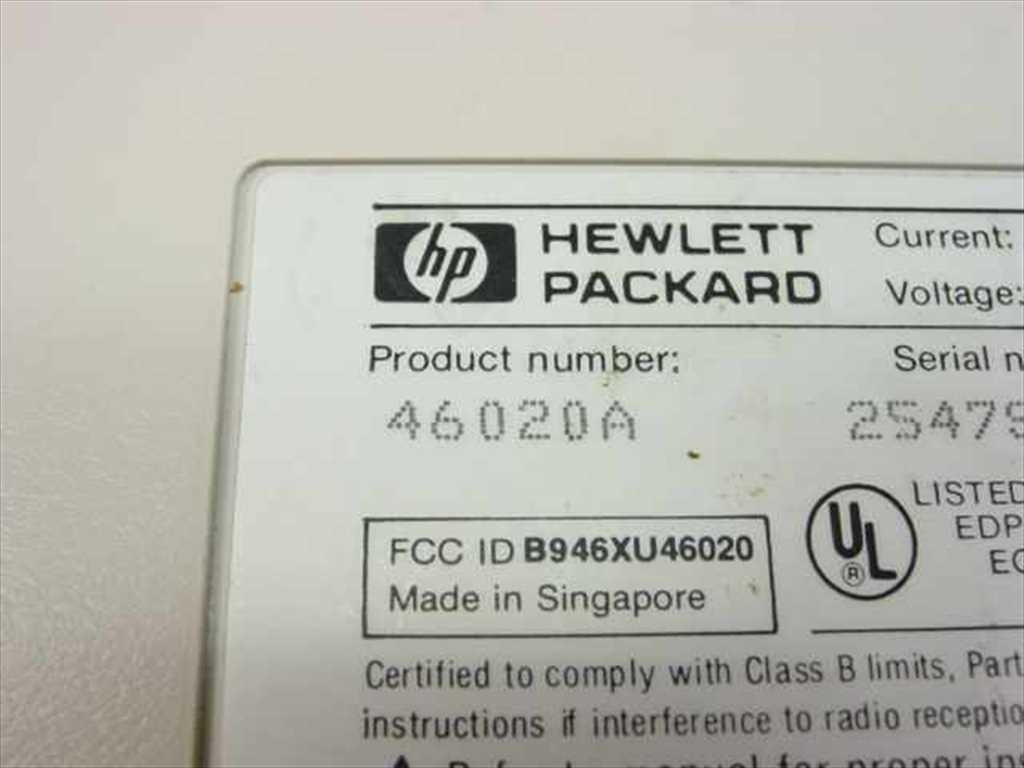 HP 46020A HP-HIL Terminal Keyboard