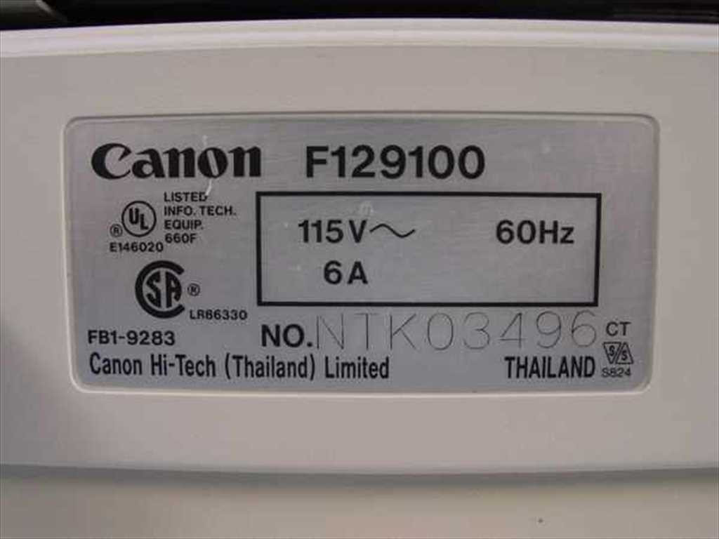 Canon F129100 PC 330 Copier