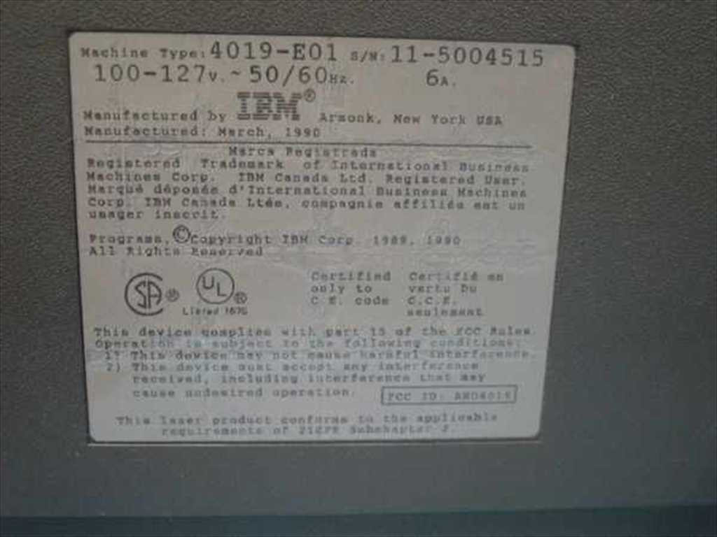 IBM 4019-001 Laser 5E by Lexmark