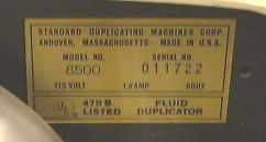 Standard 8500 Standard Spirit Duplicator Duplicating Machine