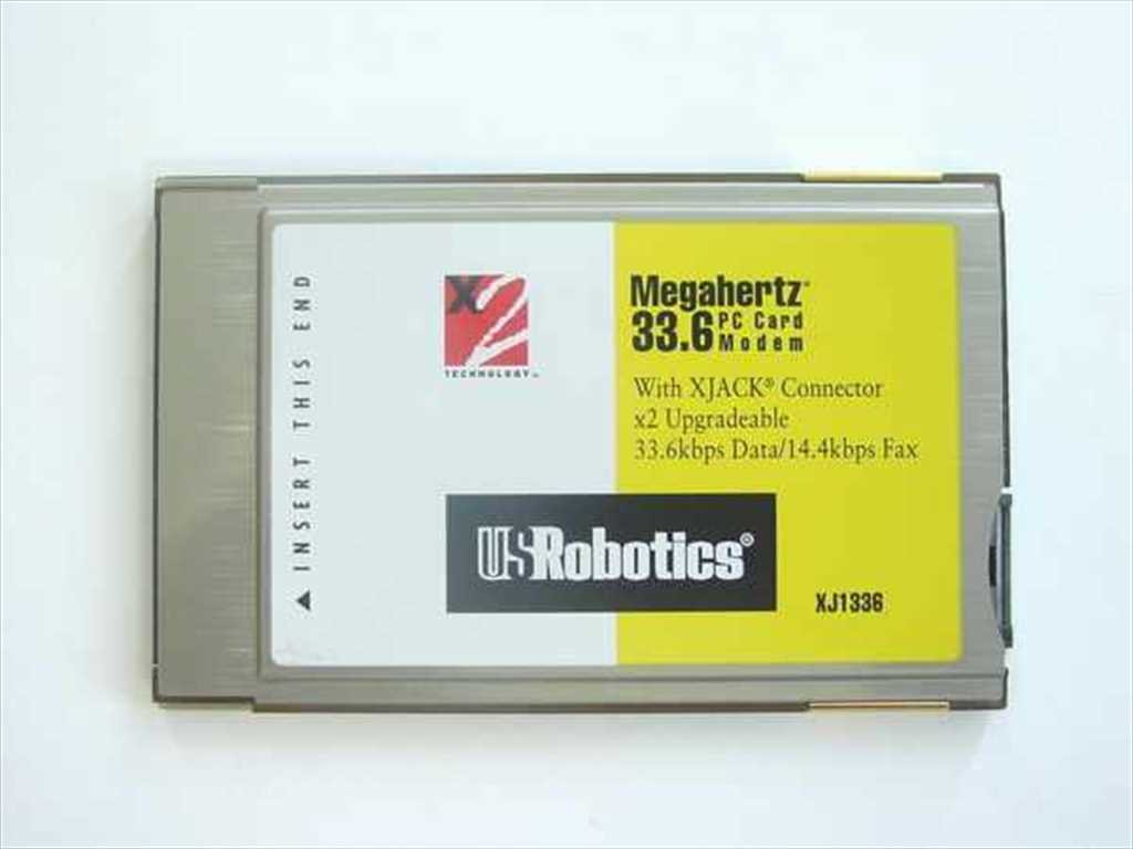 Megahertz XJ1336 33.6K XJACK PC Card Modem