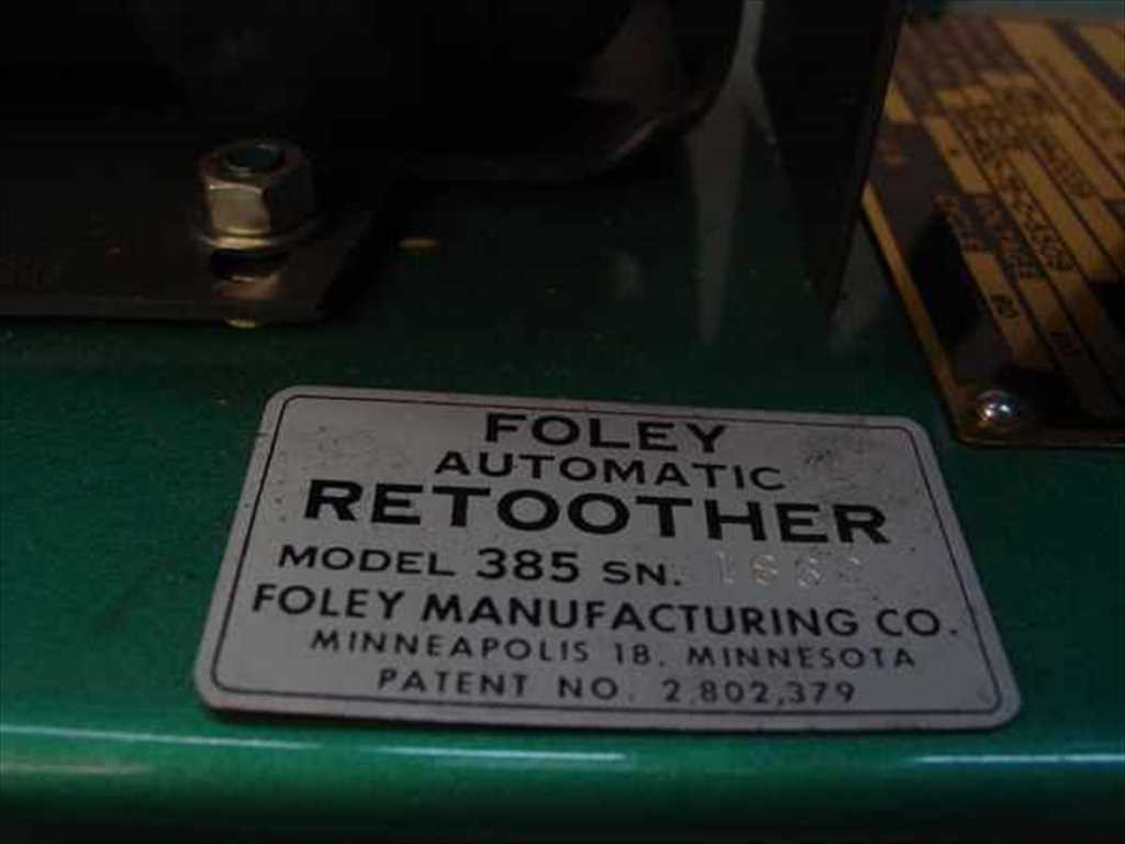 Foley Manufacturing Co. 385 Automatic Hand Saw Retoother
