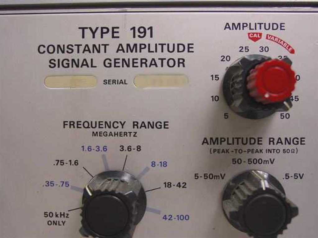 Signal Generator Tectronics Tektronix 191 Constant Amplitude Signal Generator