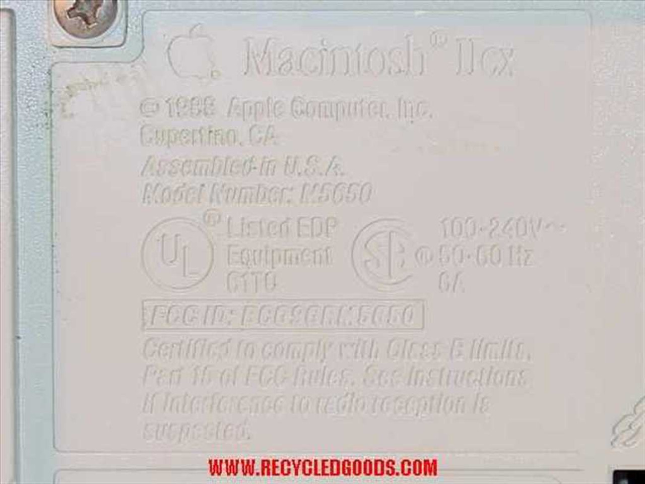 Macintosh ii 本体のみ m5525 Macintosh iicx 1990 M5650 video cable ? : r/VintageApple