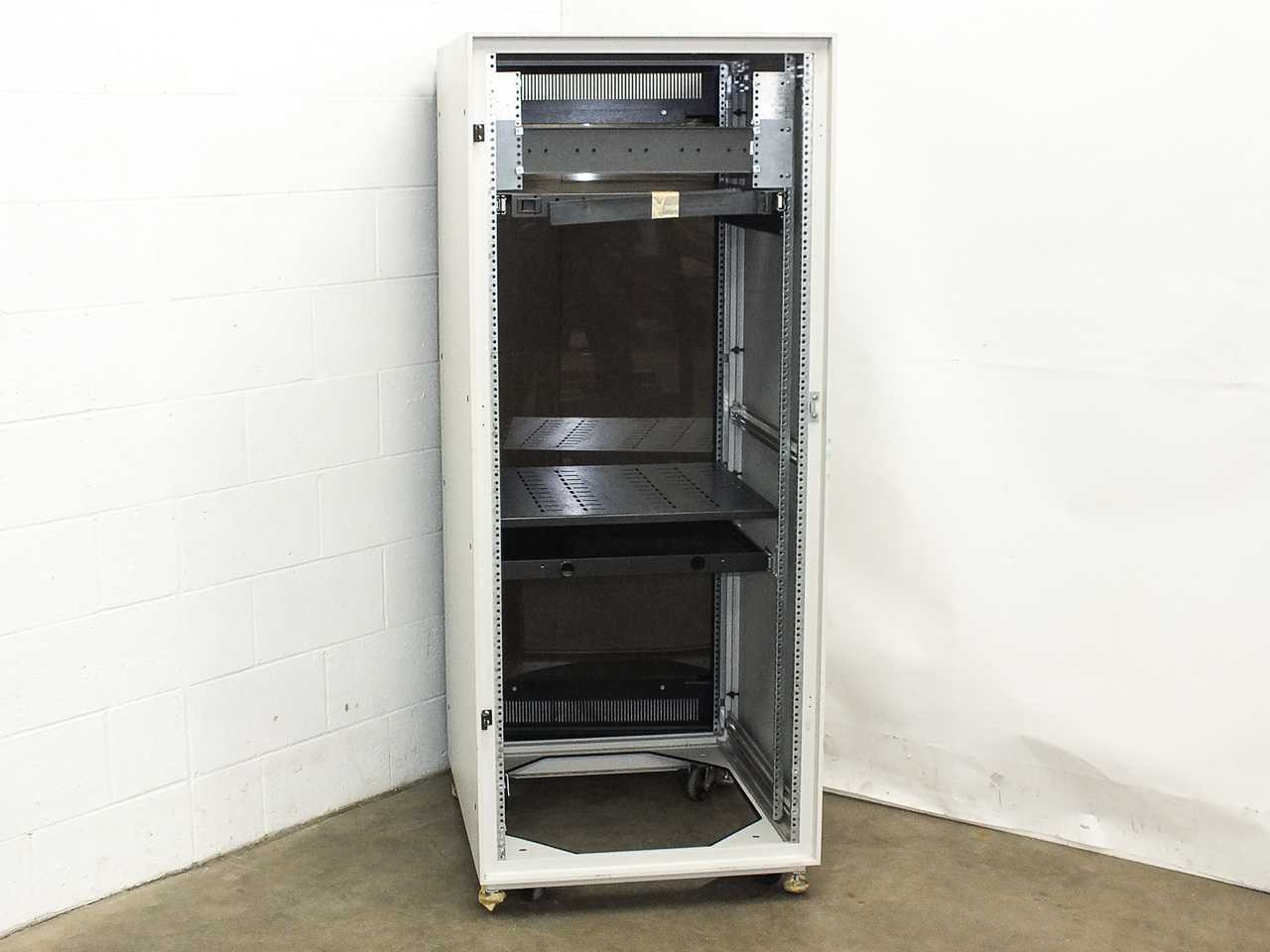Wright Line 35U Electronic Equipment Cabinet Rackmount Enclosure on Wheels