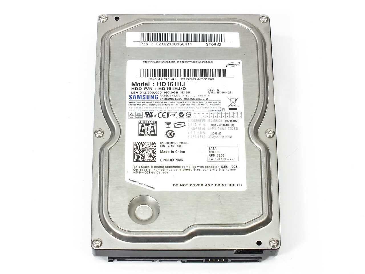 SATA 160GB 438766-001 HDD B16 SATA-300 【90日保証/再生品】438766