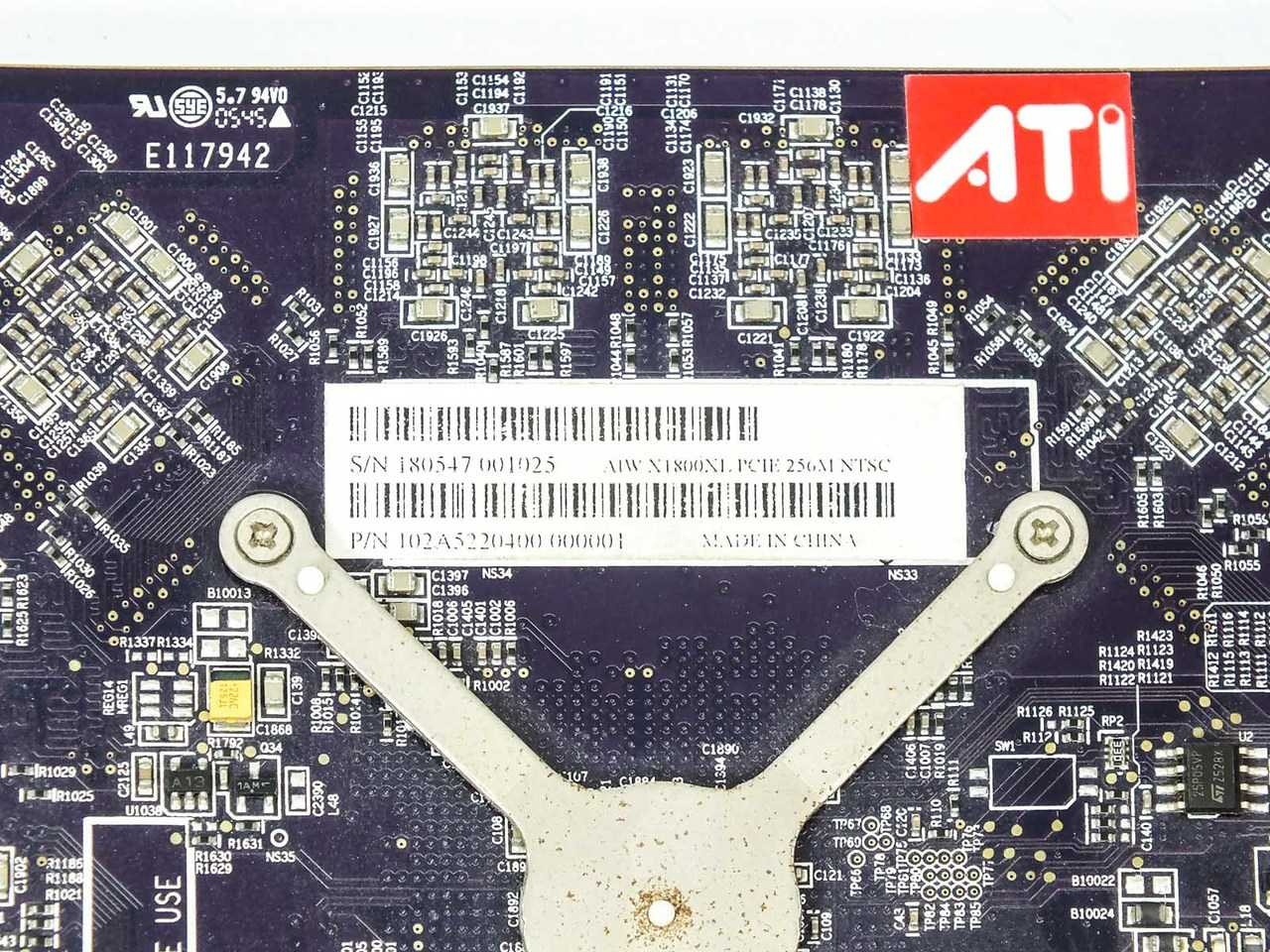 ATI X1800XL 256MB All In Wonder Radeon 256-Bit GDDR3 PCI Express