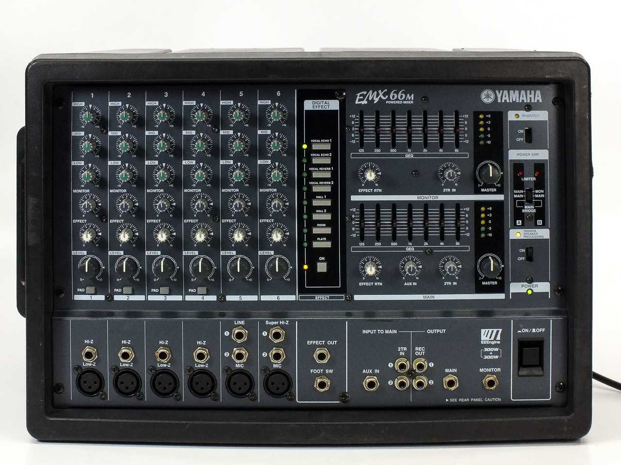 Yamaha EMX66M 6-Channel EMX Series Powered Mixer - AS-IS